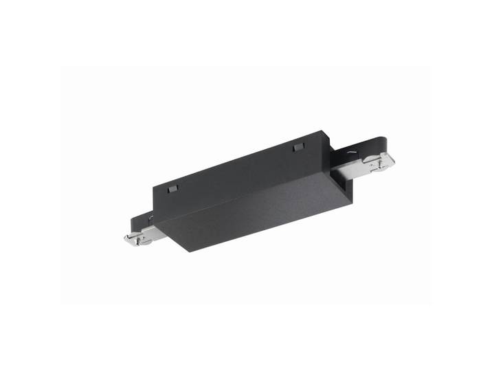 Fischer & Honsel Schienensystem-Einspeiser, Schwarz, Metall, 4.5x12 cm, Lampen & Leuchten, Leuchtenzubehör
