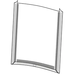 10 Plakathüllen, 500 μm Hart-PVC, magnetisch, DIN A4 Hochformat, matt-transparent, vorne offen, mit Stiftehalter