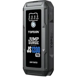 Viking, Starthilfe, Auto-Starthilfe JumpSurge 1200 PRO/10000mAh/maximaler Ausgangsstrom 1800A/2xUSB-A/USB-C/DC-Anschluss (1800 A, 10000 mAh)