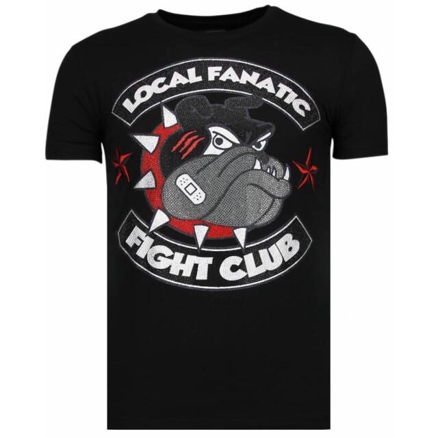 Local Fanatic Fight club spike rhinestone t-shirt