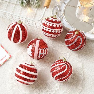 Uplift Treasures 6pcs Christmas Ball Ornament Set For Xmas Tree And Party Decoration 1