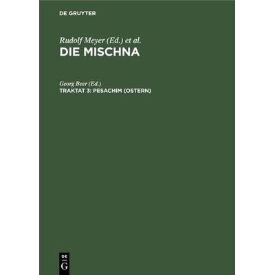 Pesachim (Ostern), Gebundene Ausgabe von , De Gruyter, 978-3-11-125080-9
