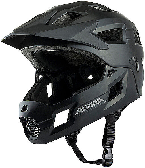 ALPINA Kinder Fullface MTB-Helm Rupi schwarz B