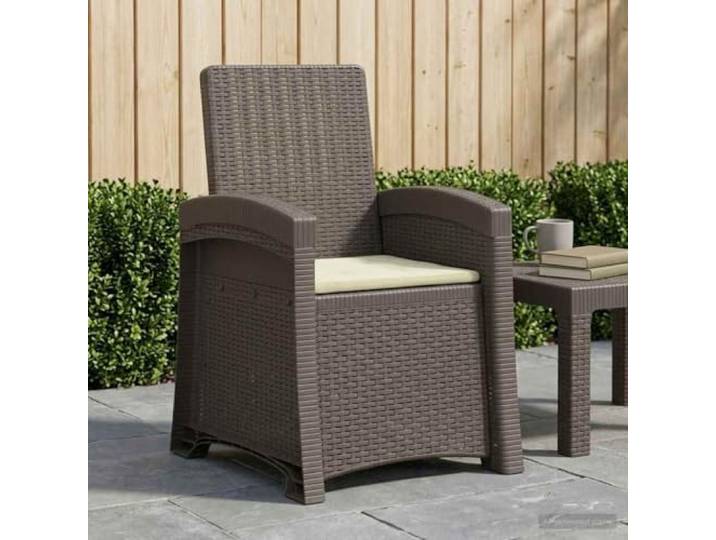 HPUYRFG Liegesessel Garten Rattan-Optik Hellgrau und Creme aus PP Verstellbar, 3 Positionen, wetterbeständig, UV-beständig, pflegeleicht, für Terrasse und Balkon