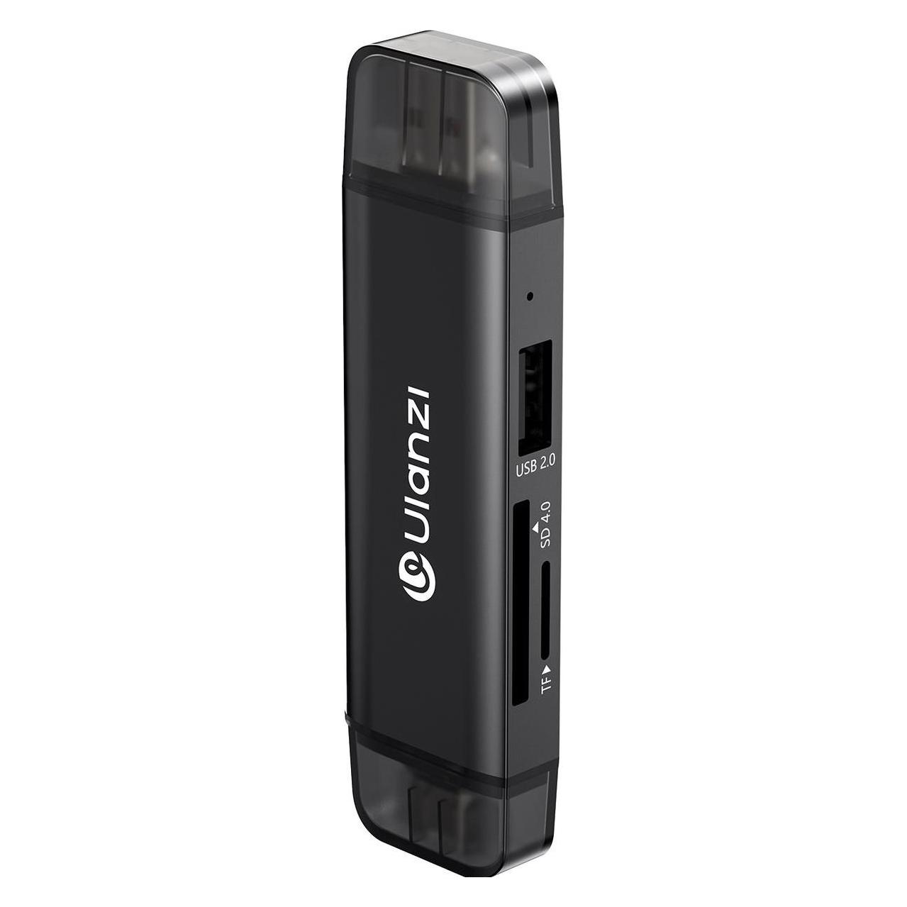 Ulanzi CR3 3-IN-1 Card Reader 4.0 w/ USB EN USB-C (USB-C) (ULANZI)
