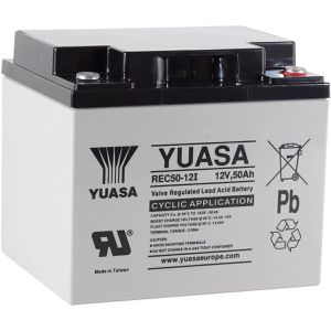 Yuasa AGM-Batterie REC50-12l, 12 V, 50 Ah, M5 Anschluss