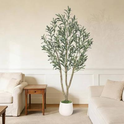 Garvee Indoor Artificial Plant Olive Tree with Foliage and Fruits for Home Decor