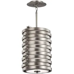 Pendelleuchte Deckenlampe Hängeleuchte Nickel H 39,4 cm Esszimmerleuchte