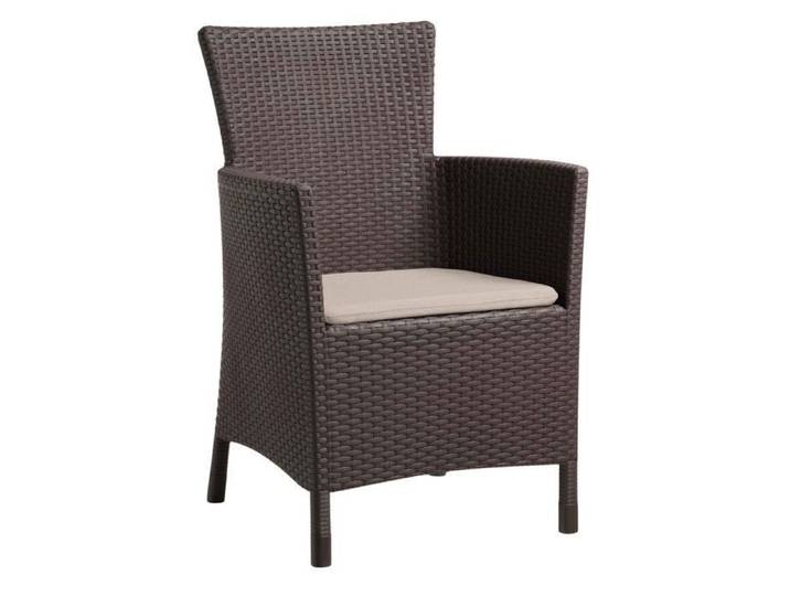 Fauteuil de jardin - Keter - Iowa - Résistant aux UV - Avec coussin - Marron-beige