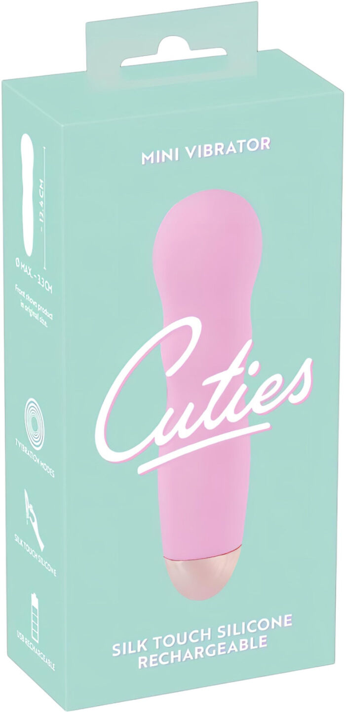You2Toys - Cuties Mini Rose - rechargeable, wavy vibrator (pink)