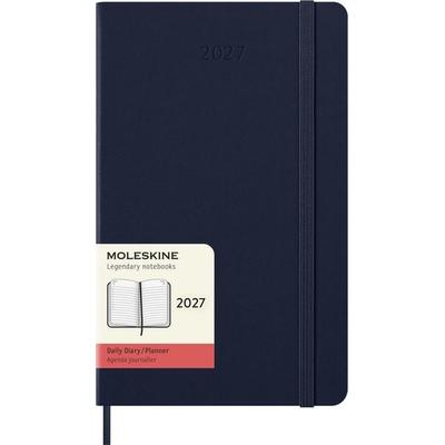 Moleskine 12 Monate Tageskalender 2027, Large/A5, 1 Tag = 1 Seite, Fester Einband, Saphir