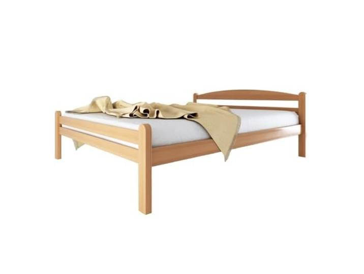 Casa Vital Holzbett LENINA, Klassische Optik, Schlafzimmermöbel, Buche massiv, Lattenrost, stabile Beine, belastbar bis 120-240 kg (Buche, 186x210x79 cm (180x200))