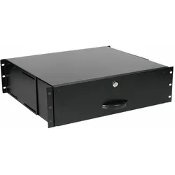 Equip Abschliessbare Schublade 19', 3HE, RAL9005 Schwarz