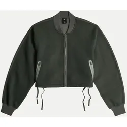 Mesh-Jacke verkürzt Grün XS