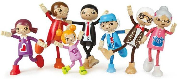 Poupée en bois fille - Hape