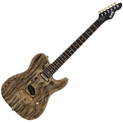 Slick SL50 BA E-Gitarre Black Ash