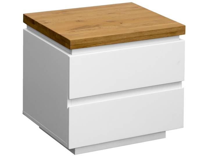 Novel Nachtkommode DALTON, Weiß, MDF