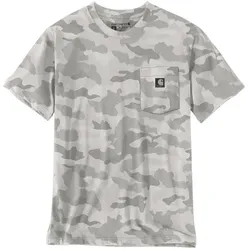 Carhartt Herren T-Shirt Irvine Camo 107298 Camouflage-Print Relaxed Fit Fossil Tan Camo M