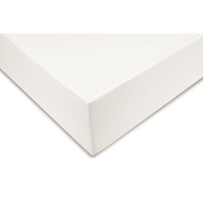 Spannbettlaken ZO HOME "Satinado", weiß (off, weiß), B:90cm L:220cm, Mako-Satin, Obermaterial: 100% Baumwolle, Bettlaken, Spannbettlaken, Laken aus 100% Baumwolle, hochwertiges Mako-Satin, Betttuch ab 90x200