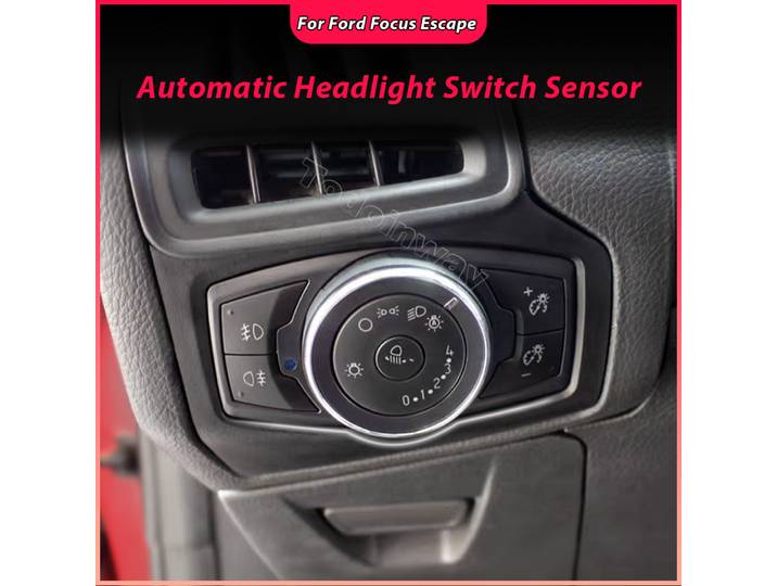 Module de capteur de commande de commutateur de phare automatique, bouton de réglage des feux antibrouillard, accessoires pour Ford Focus Kuga Ecosport Mondeo 2017 2018