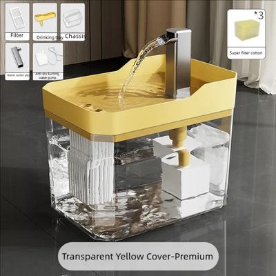Uplifted Finds Live Stream High Visibility Pet Water Dispenser yellow