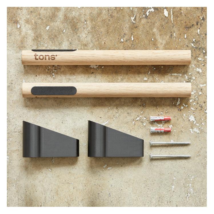 Tons Wall Mount Velo Wandhalterung, Natural Oak (005-01)