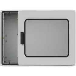 ABB PS340T43 Schrank 750x1000x320 mit Fenstertür Polycarbonat Fenster IP54, IK07