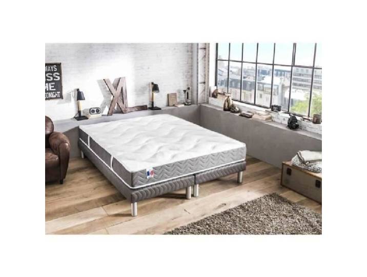 Ensemble matelas + sommier CONFORT DESIGN GIRONA - Ressorts ensachés - Ferme - 759 ressorts - 23 cm