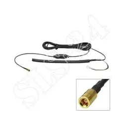 Universal DAB/DAB+ Glasklebeantenne aktiv 12 / 5 Volt mit SMB Anschluss Schei...