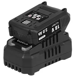 BARICUS Akku-Starter-Set 18V-Li-Ion 2Ah Akku & Ladegerät 2,4A