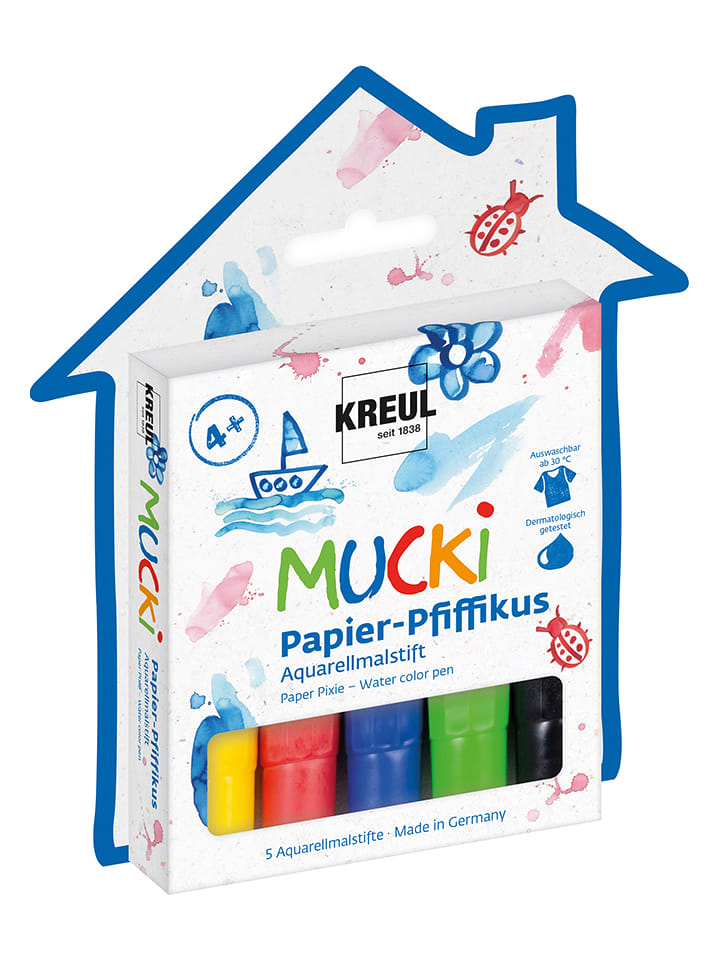 KREUL Aquarellmalstift - 5 Stück - ab 4 Jahren - onesize