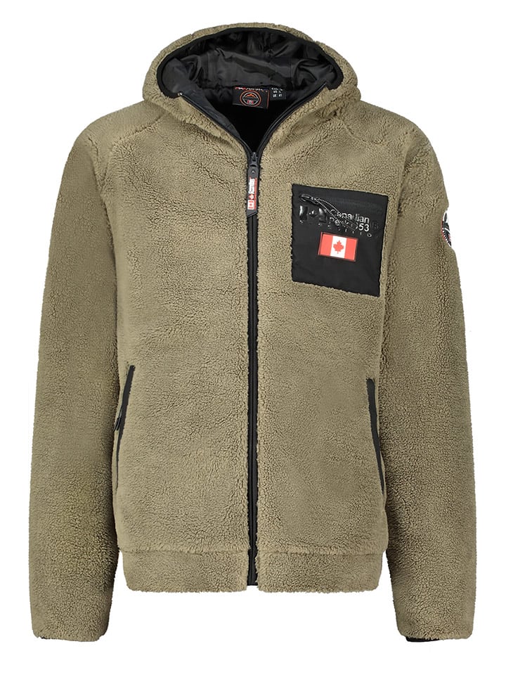 Canadian Peak Fleecejacke "Udeafeak" in Khaki - S