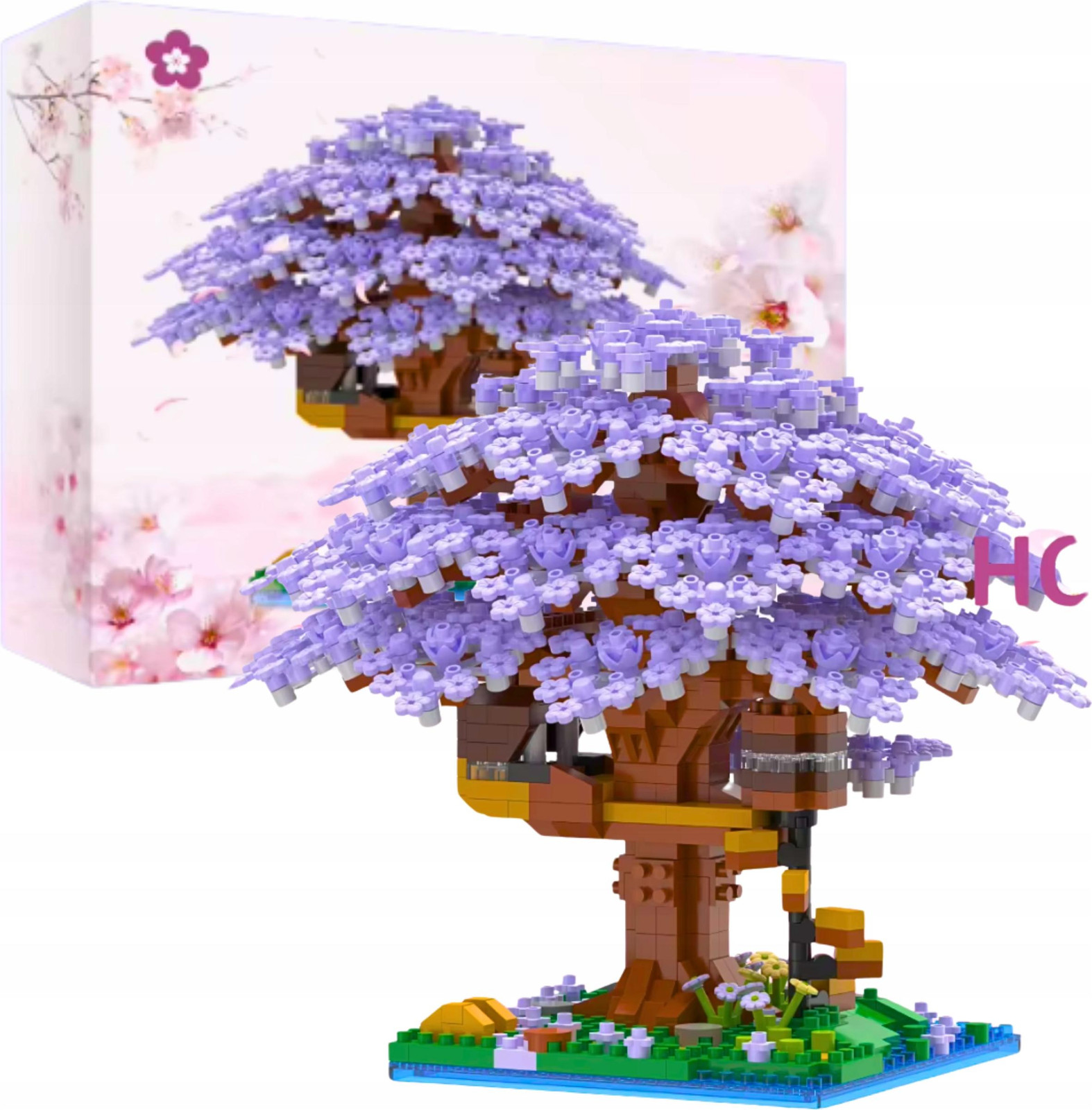 Sakura Constructieblokken Set met Kersenbloem-thema, 1097 onderdelen