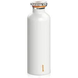 Guzzini 11670311 Energy On The Go Thermosflasche Weiss 8 cm, Pfanne + Kochtopf, Weiss