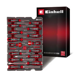 Einhell Schraubendreher E-Case 370525, Set, Schlitz, Kreuzschlitz, Torx, 17-teilig