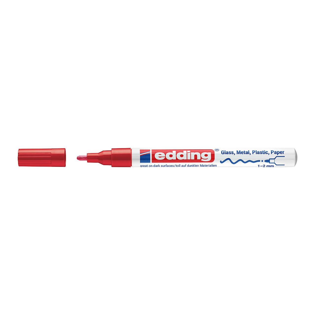 edding 751 creative Lackmarker rot 1,0 - 2,0 mm, 1 St.