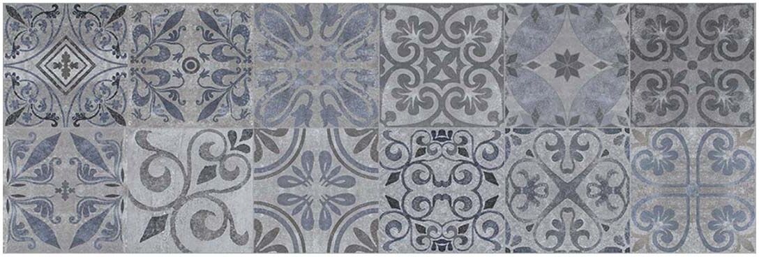 Porcelanosa Azulejo de pared rectificado 33x100 cm Antique . Azul