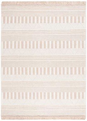 SAFAVIEH Handmade Natura Afroditi Rustic Boho Fringe Wool Rug
