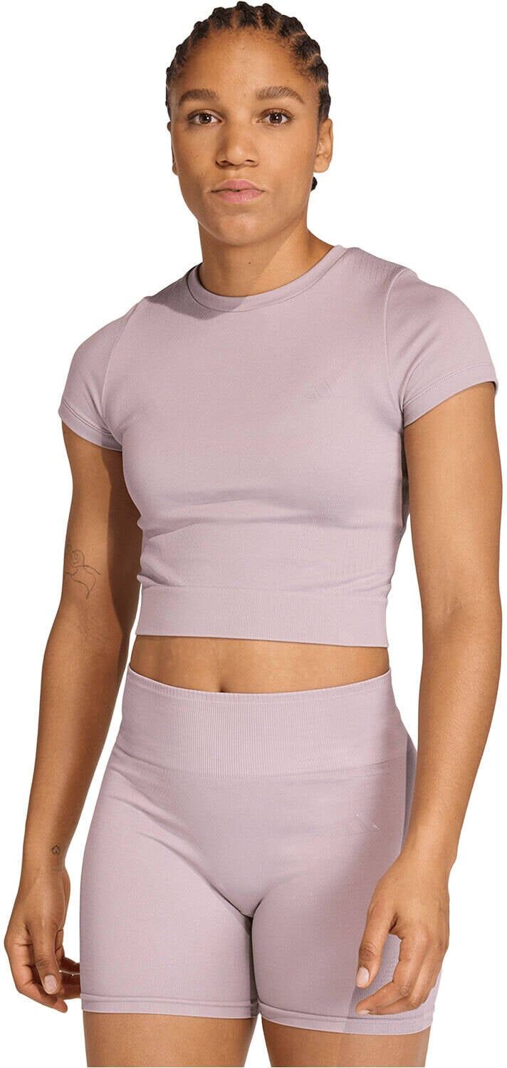 Adidas we knit camisetas fitness mujer Morado (L)