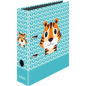 Herlitz Ordner 50040186 maX.file Cute Animals, Karton, A4, 8cm, Motiv Tiger