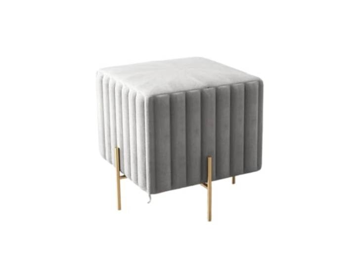 Elegante Schuhwechselbank aus Metall, Sofa im Eingangsbereich, Fußstütze Stabil, leicht zu reinigen, langlebig, vielseitig einsetzbar(Grey(40*40*42)cm)