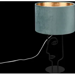 Trio R51211015 Tischleuchte Sultan 1x60W | E27 - Kabelschalter, grün