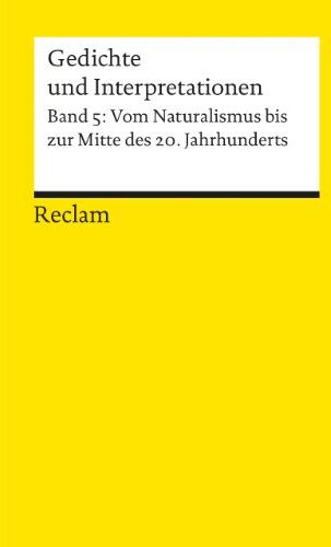 Harald Hartung - Gedichte und Interpretationen / Vom Naturalismus bis zur Jahrhundertmitte - Preis vom 16.10.2026 11:41:07 h