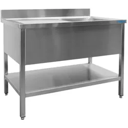 Saro Spültisch Mit 1 Becken, Rechts - B1200Xt600 Mm