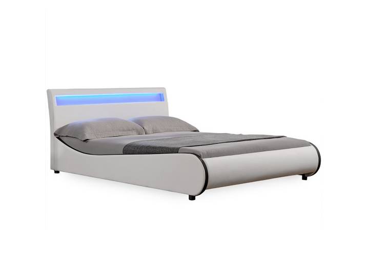 POLSTERBETT Valencia mit LED-Beleuchtung