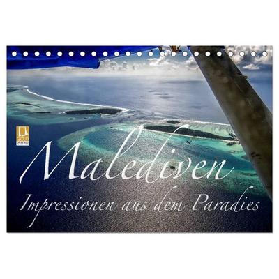 Malediven Impressionen aus dem Paradies (Tischkalender 2026 DIN A5 quer), CALVENDO Monatskalender