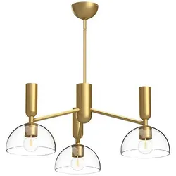 Alora Mood Jude Kronleuchter Goldfarben ALM-JUDE3-GD-CL
