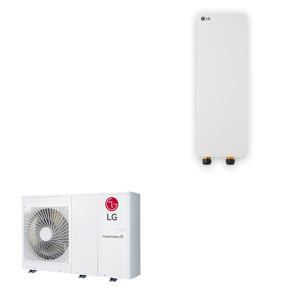 LG Electronics R32 Monobloc S Luft/Wasser-Wärmepumpe 7 kW Set HM071MRMB