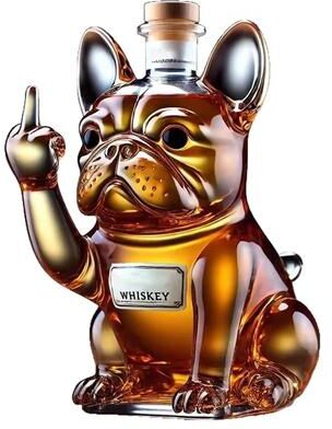 Multisell Products Hub Whiskey Decanter For Pranks, Funny French Bulldog Bottle Statue, Home & Office Decor, Wine Cocktail Decoration c