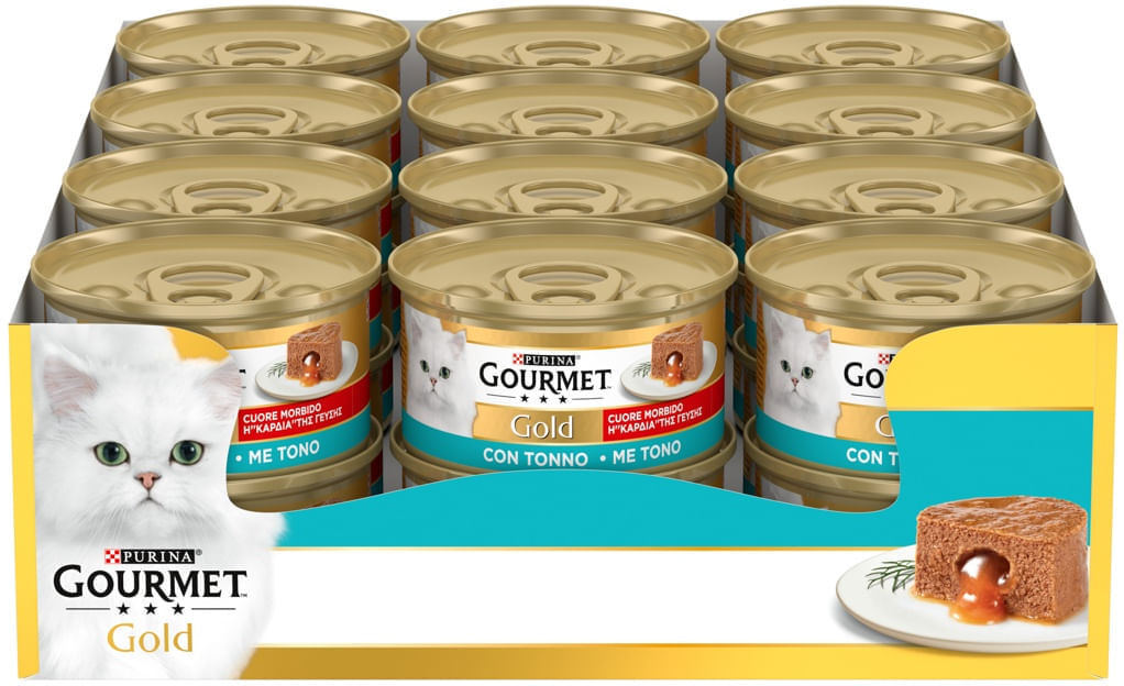Gourmet Gold Cuore Morbido Cat Lattina Multipack 24x85G TONNO